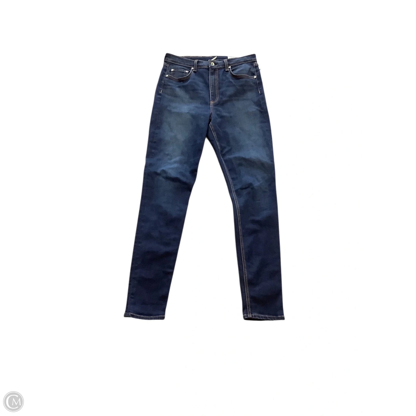 Jeans Skinny By Rag And Bone In Blue Denim, Size: 10