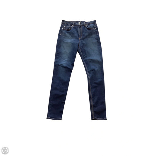 Jeans Skinny By Rag And Bone In Blue Denim, Size: 10