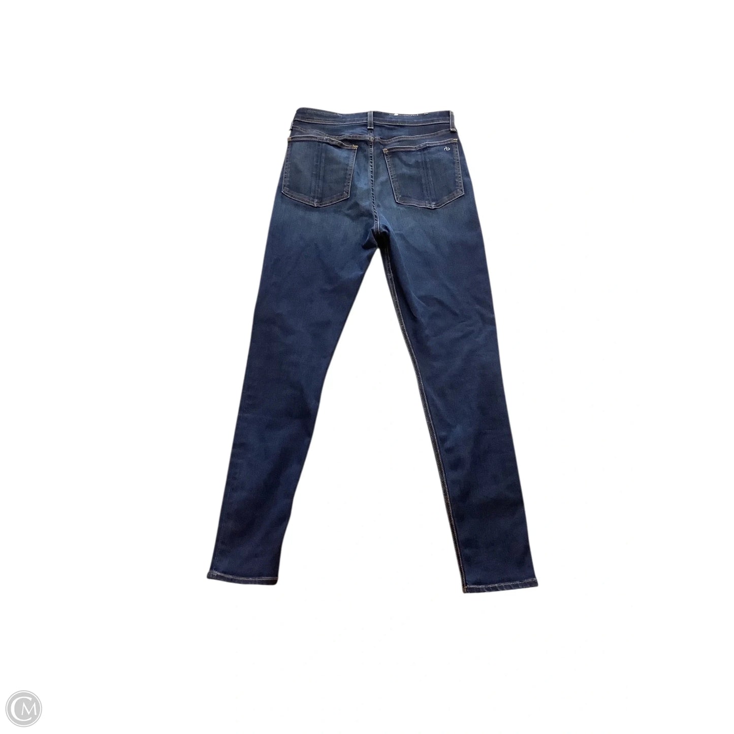Jeans Skinny By Rag And Bone In Blue Denim, Size: 10