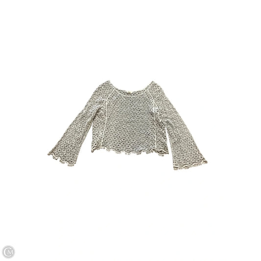 Top Long Sleeve By Pol In Grey, Size: S/M