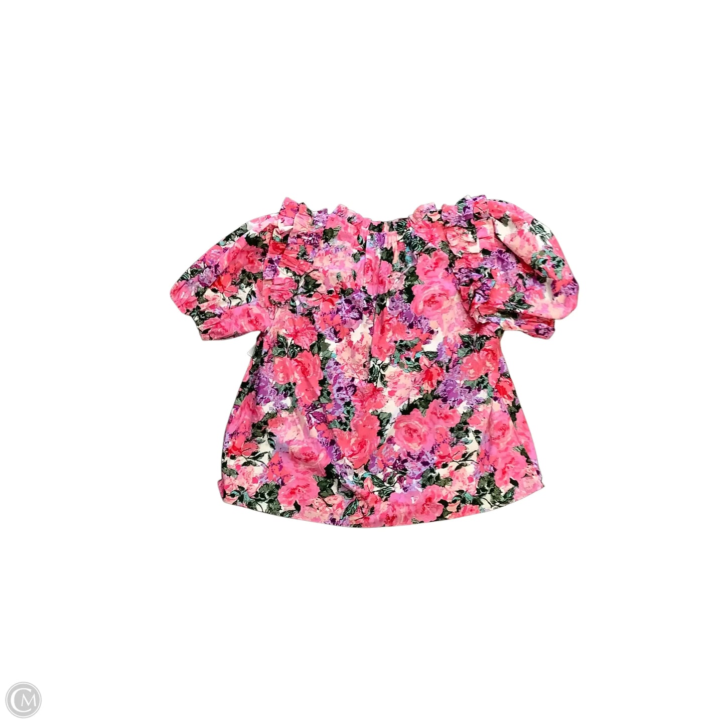 Blouse Short Sleeve By Buddy Love In Pink, Size: S