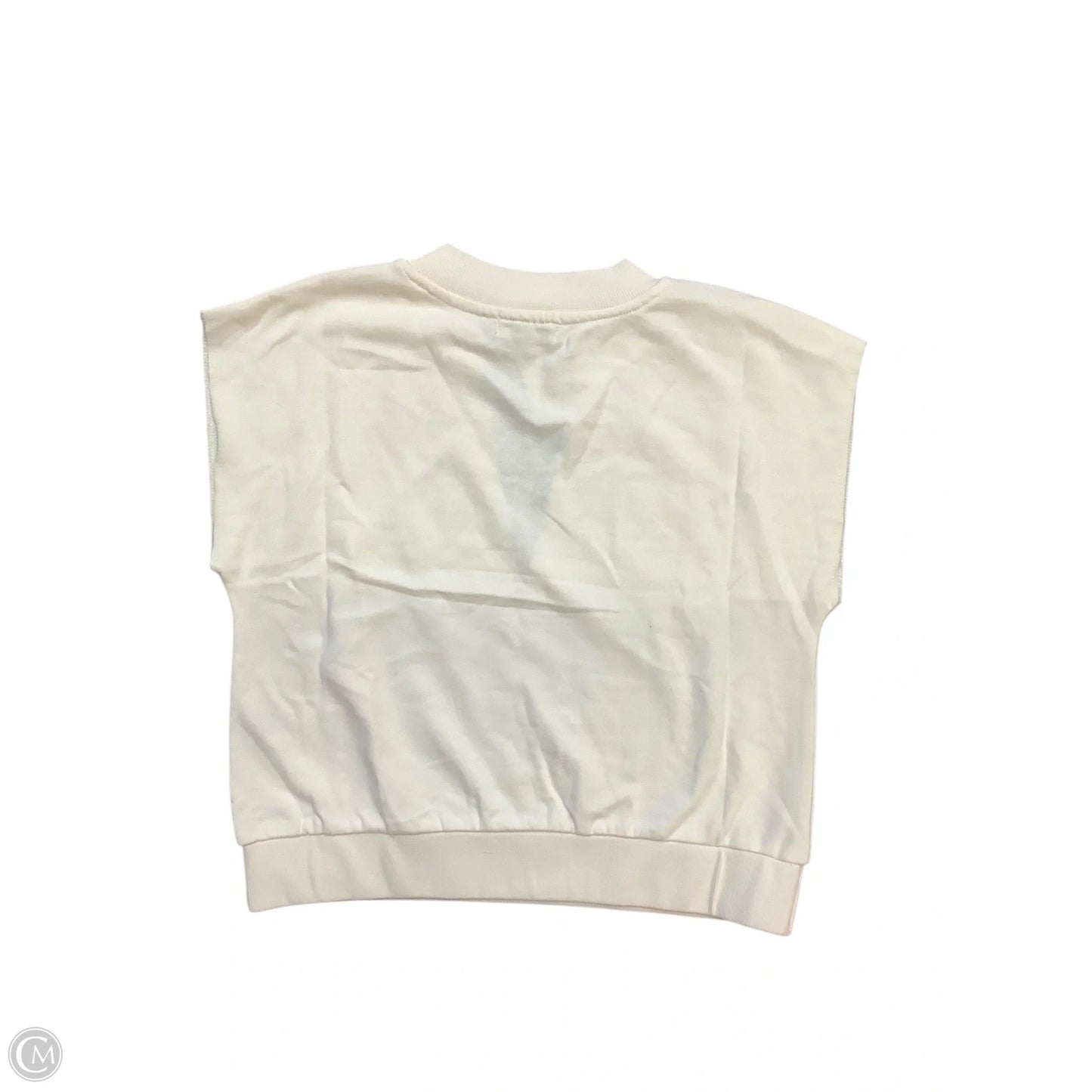 Athletic Top Short Sleeve By 525 In Cream, Size: S
