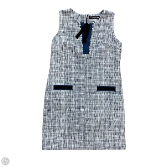 Dress Designer By Karl Lagerfeld In Blue & White, Size: 14