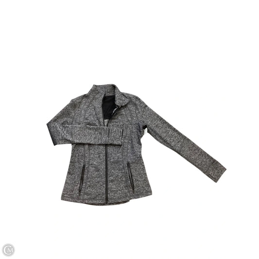 Athletic Jacket By Lululemon In Grey, Size: 12