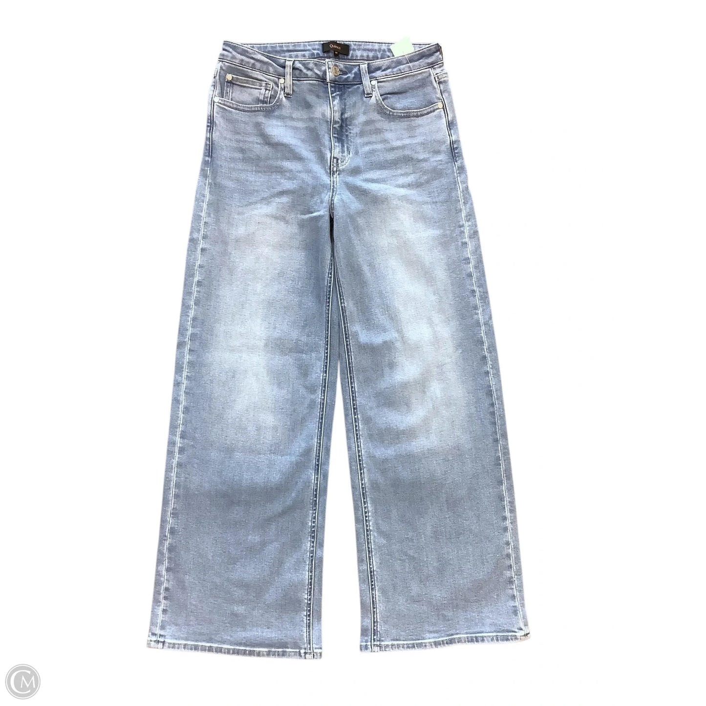 Jeans Wide Leg By Quince In Blue Denim, Size: 10(30)