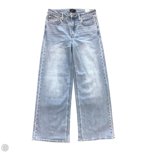 Jeans Wide Leg By Quince In Blue Denim, Size: 10(30)