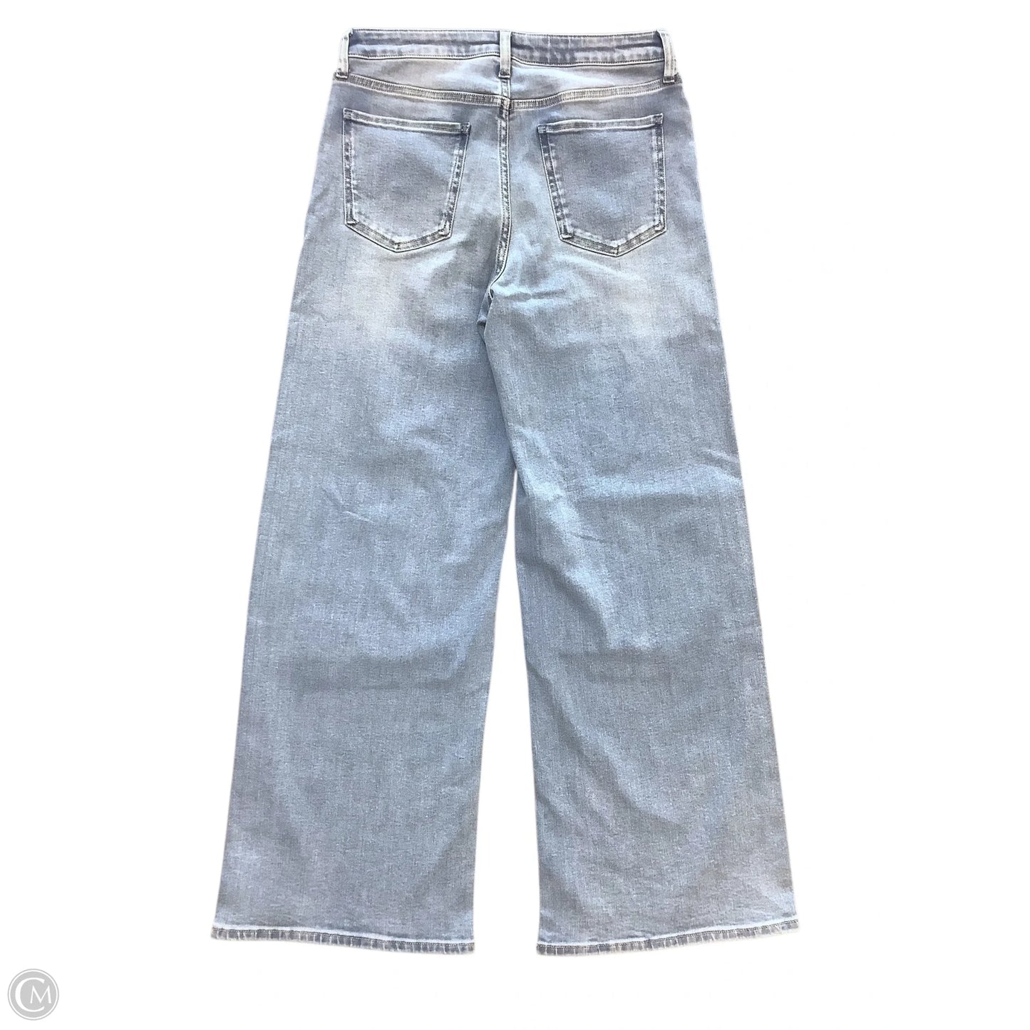 Jeans Wide Leg By Quince In Blue Denim, Size: 10(30)