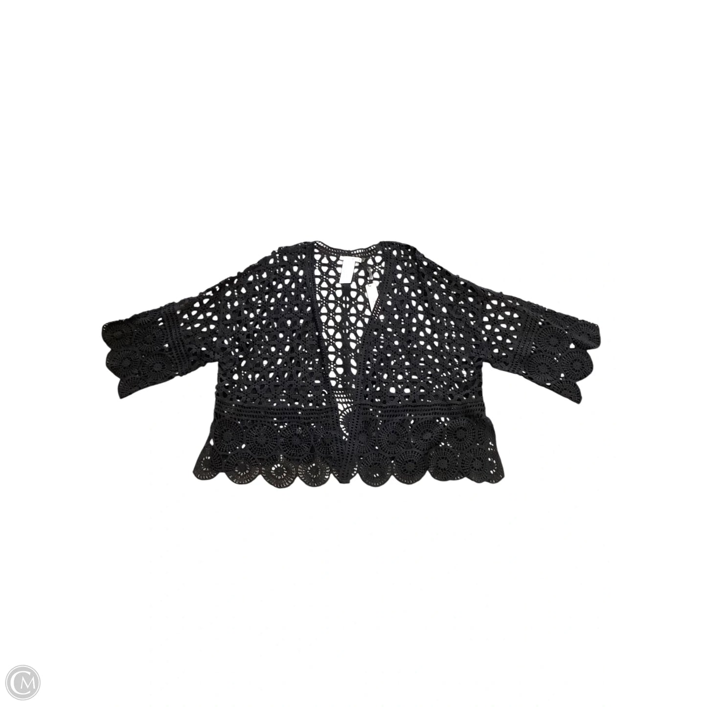 Sweater Cardigan By Chicos In Black, Size: M