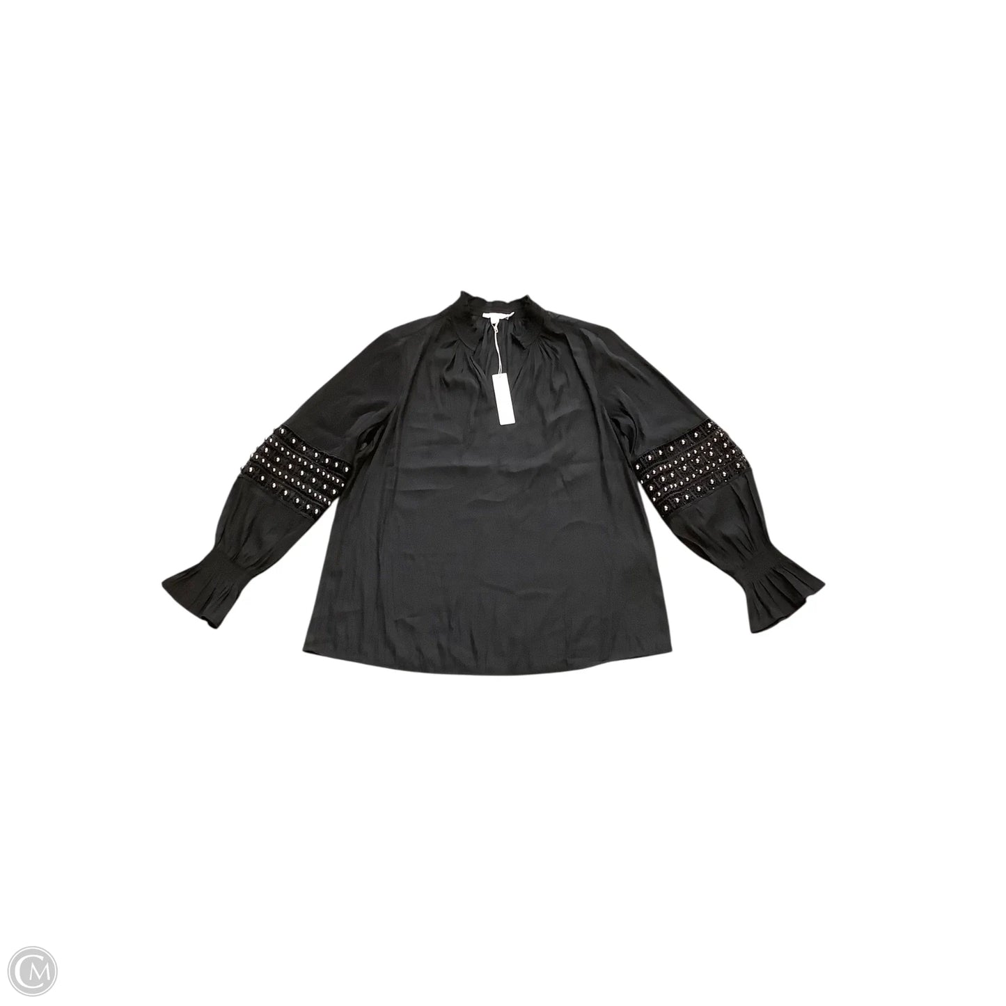 Blouse Long Sleeve By Chicos In Black, Size: M