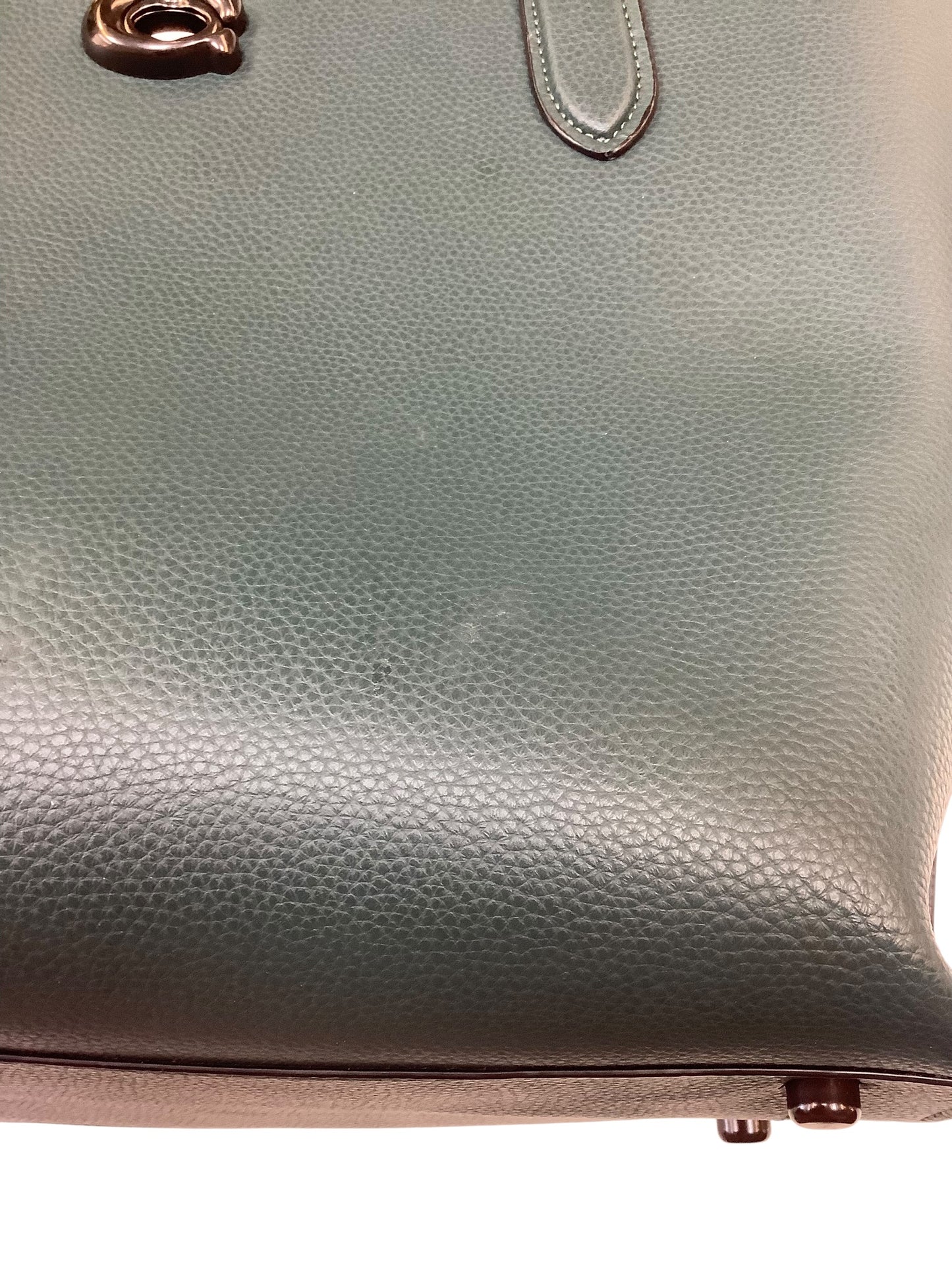 Handbag Designer By Coach In Green, Size:Large