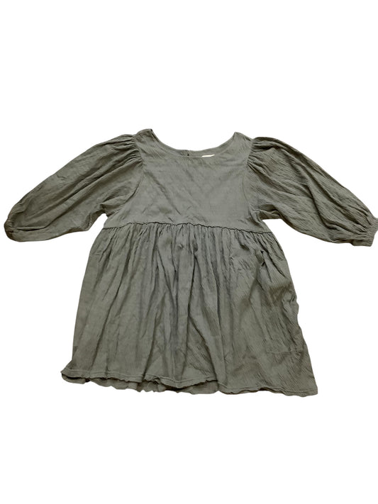 Tunic 3/4 Sleeve By Free People In Grey, Size:Xl