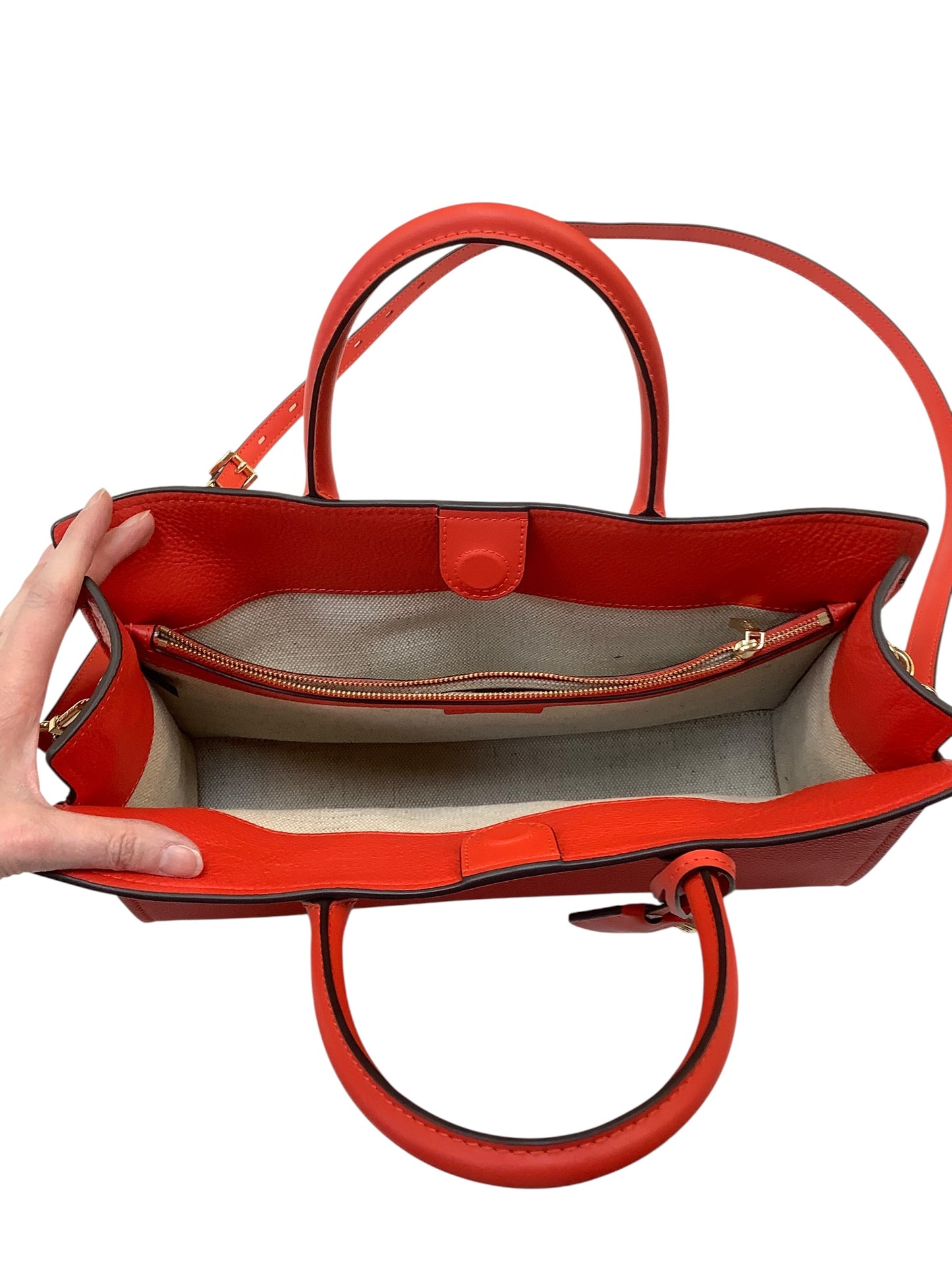 Handbag Designer By Michael Kors In Red, Size:Large