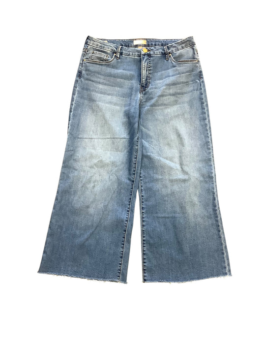 Jeans Wide Leg By Kut In Blue Denim, Size: 14