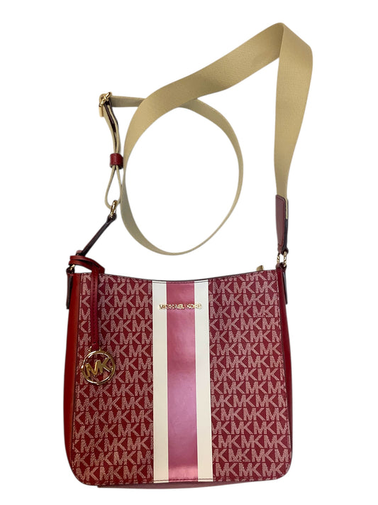 Crossbody Designer By Michael Kors In Red, Size:Medium