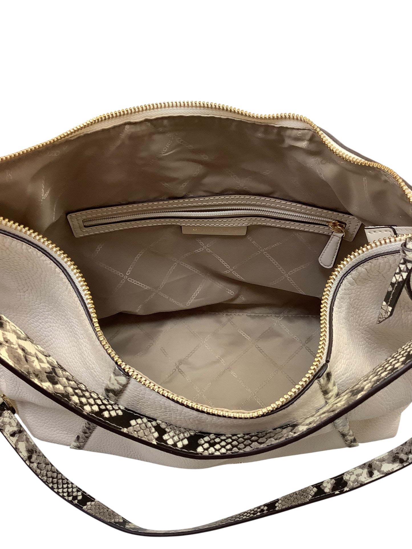 Handbag Designer By Michael Kors In Tan, Size:Large