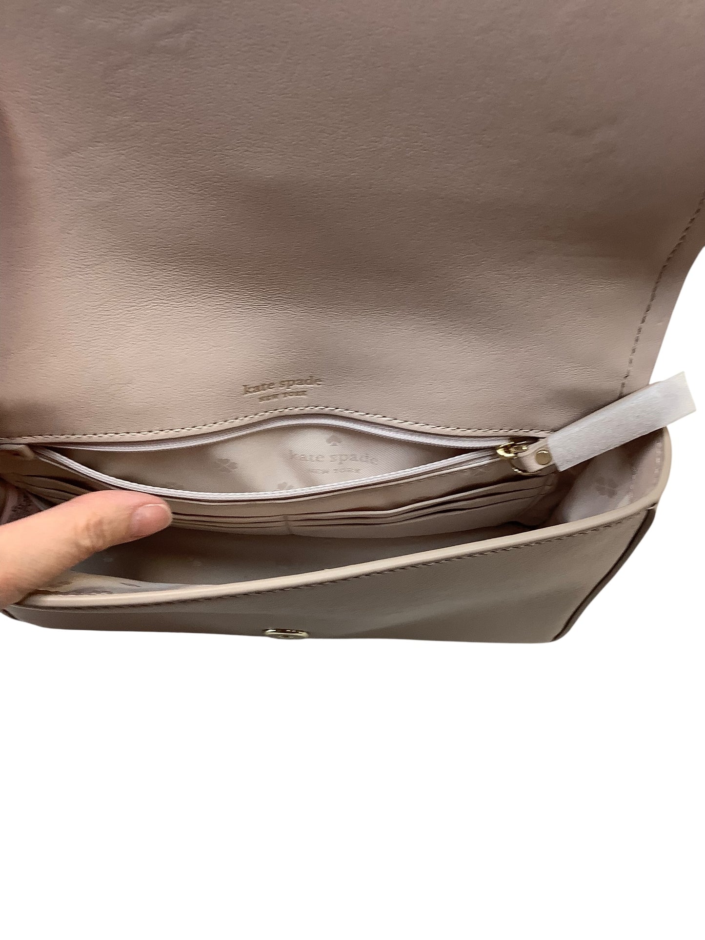 Handbag Designer By Kate Spade In Taupe, Size:Medium