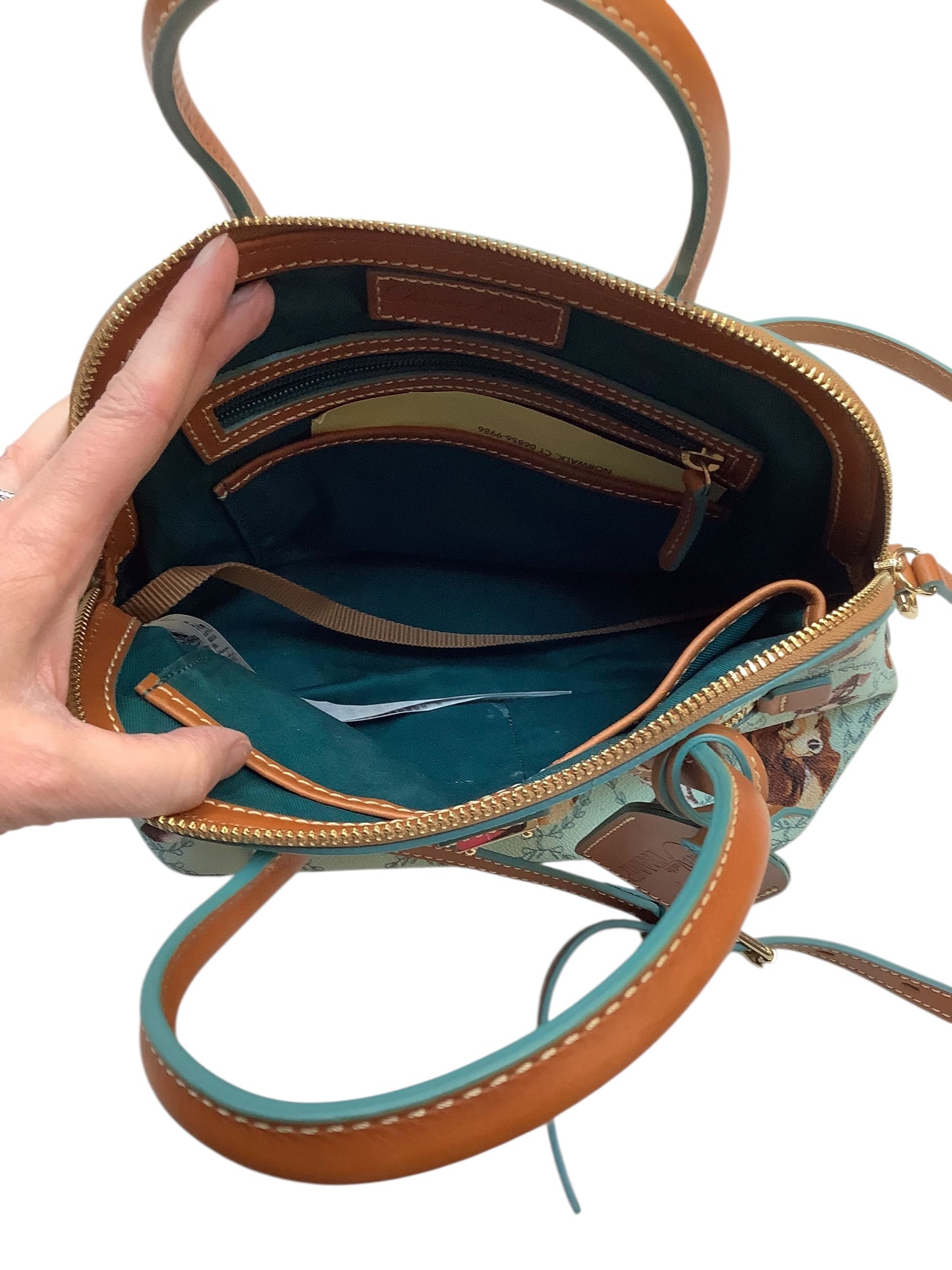 Crossbody Designer By Dooney And Bourke In Blue, Size:Medium