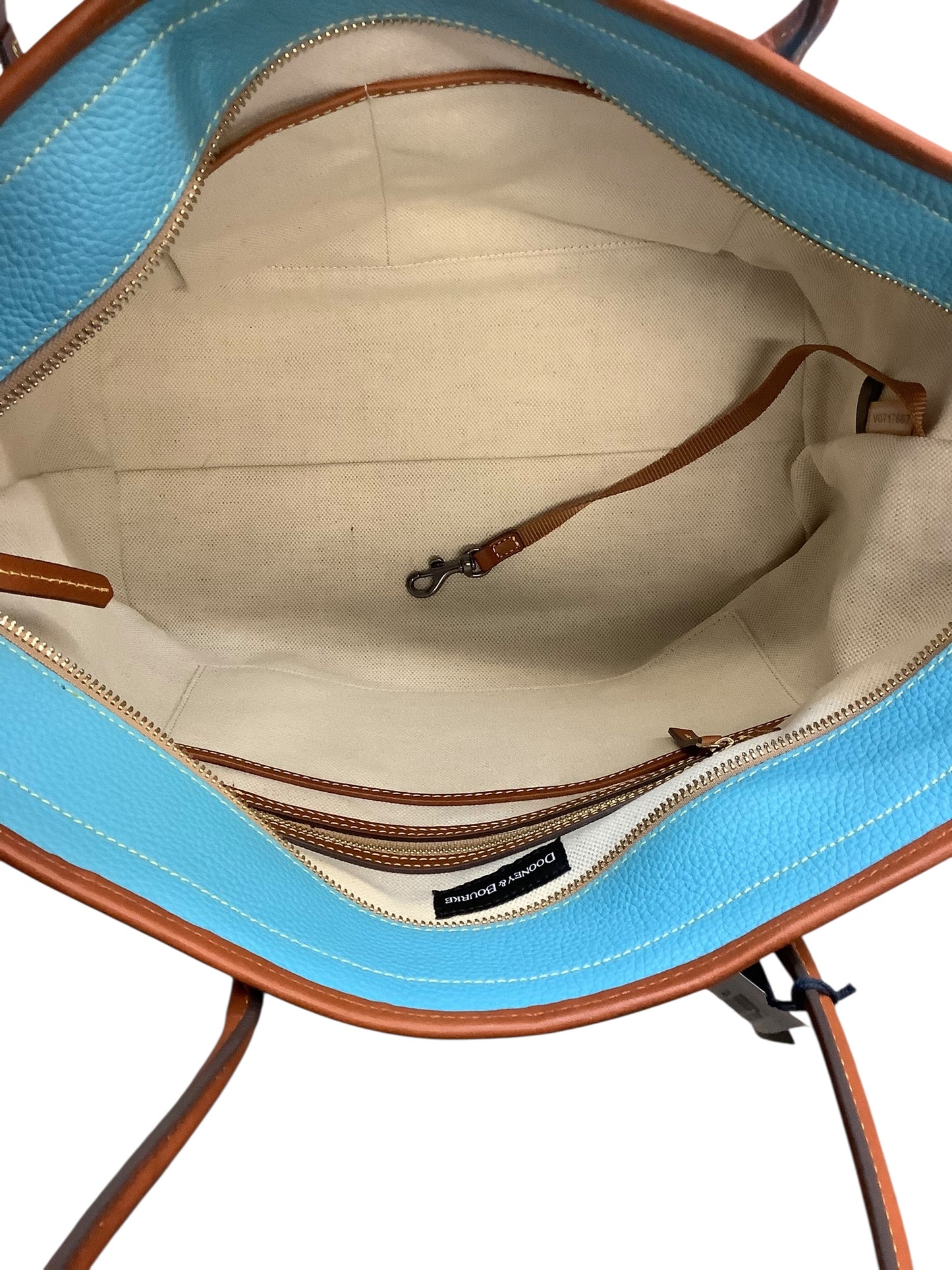 Handbag Designer By Dooney And Bourke In Blue, Size:Large