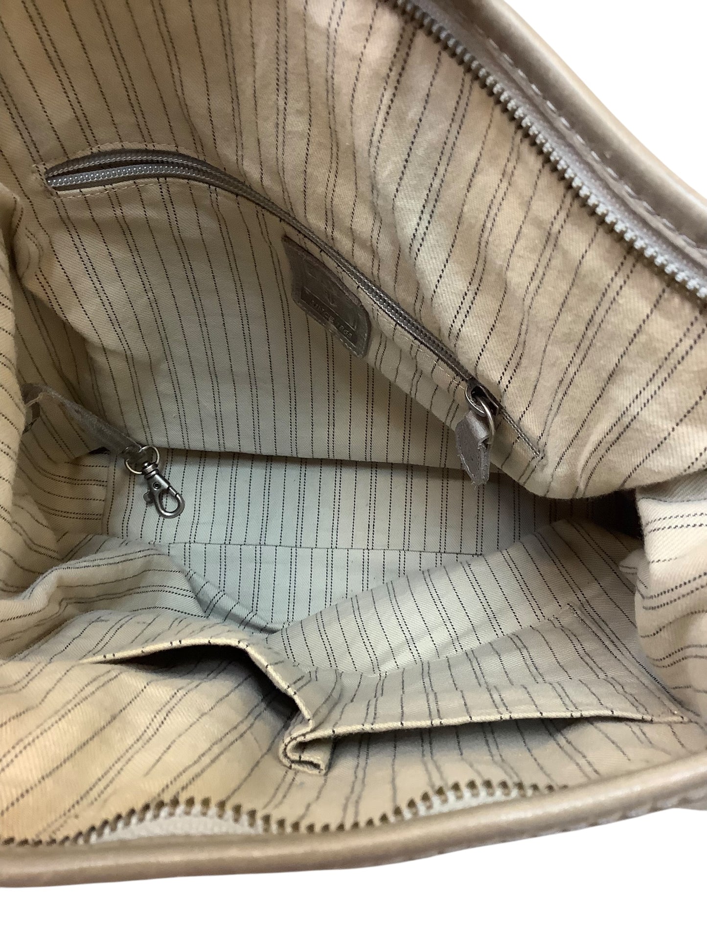 Handbag Designer By Frye In Taupe, Size:Large