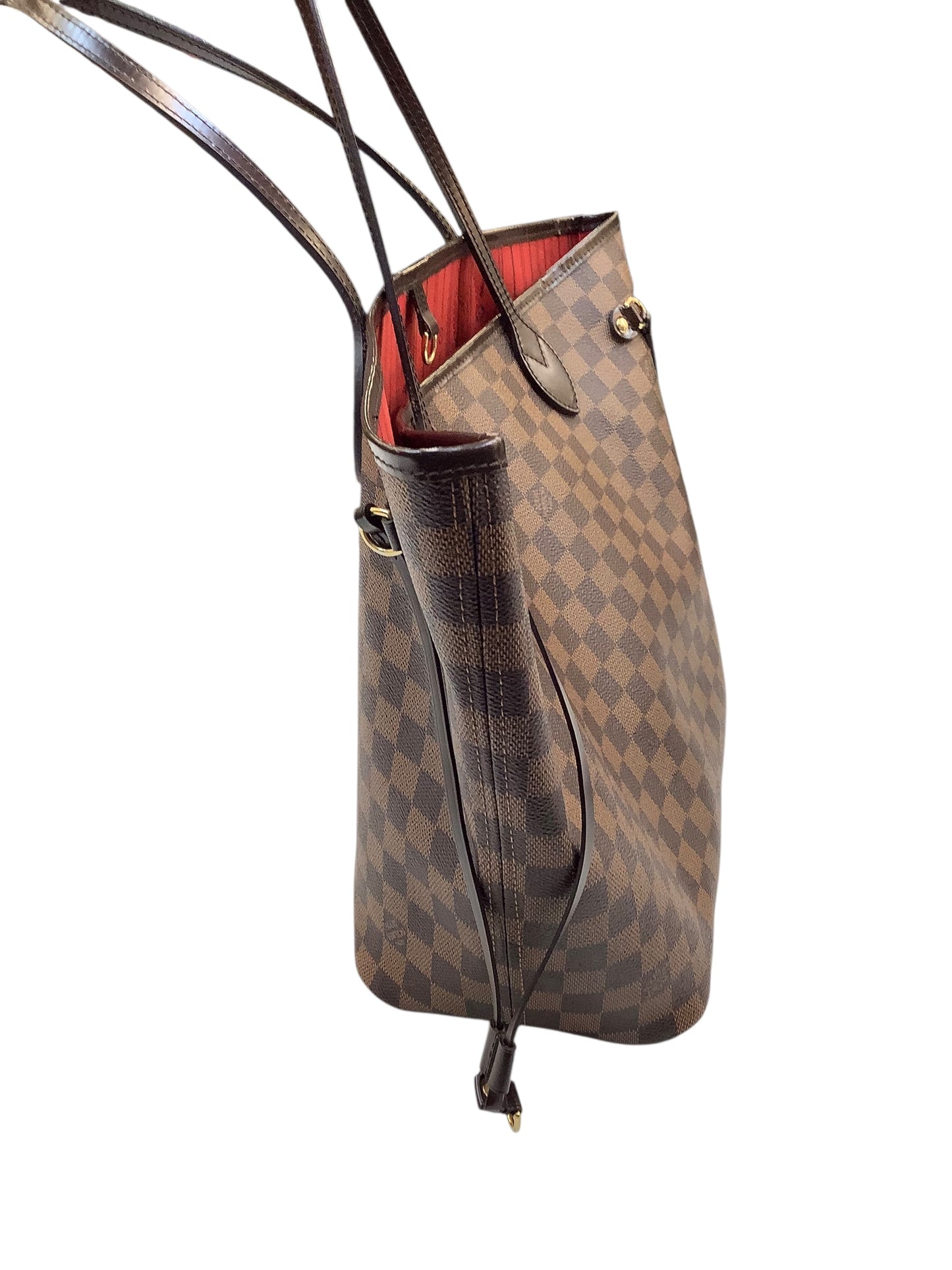 Handbag Luxury Designer By Louis Vuitton In Brown, Size:Large