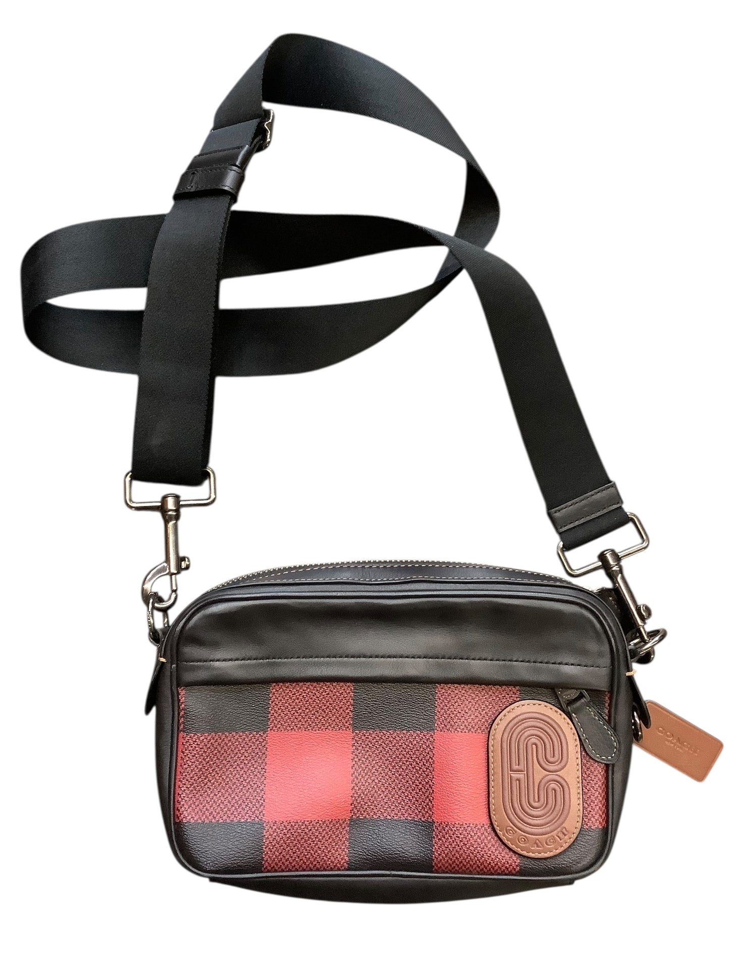 Handbag Designer By Coach In Red, Size:Medium