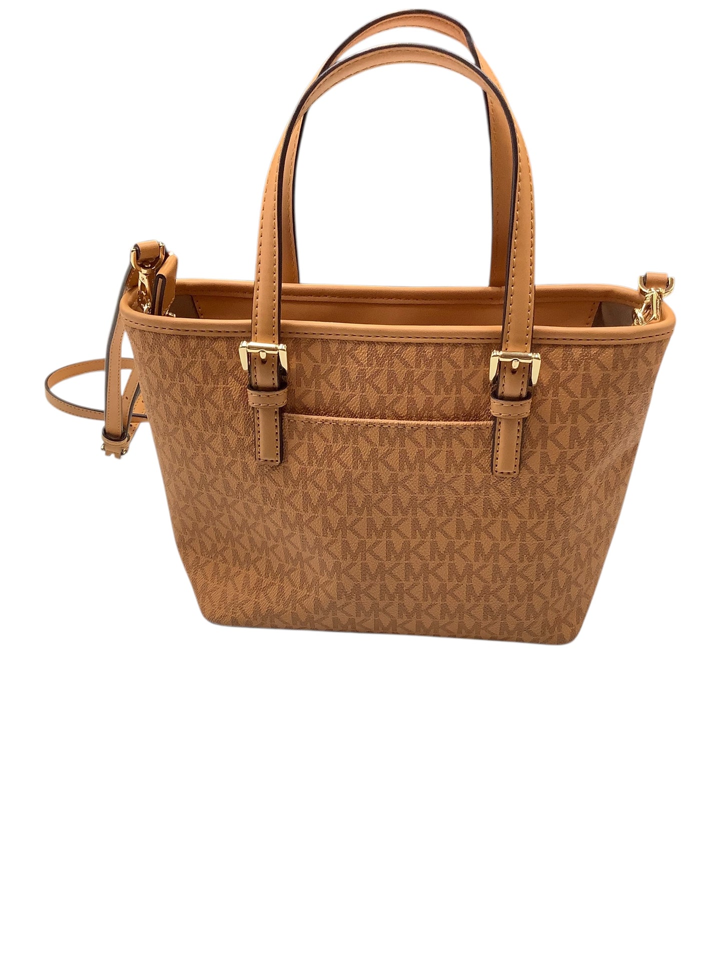 Handbag Designer By Michael Kors In Gold, Size:Small