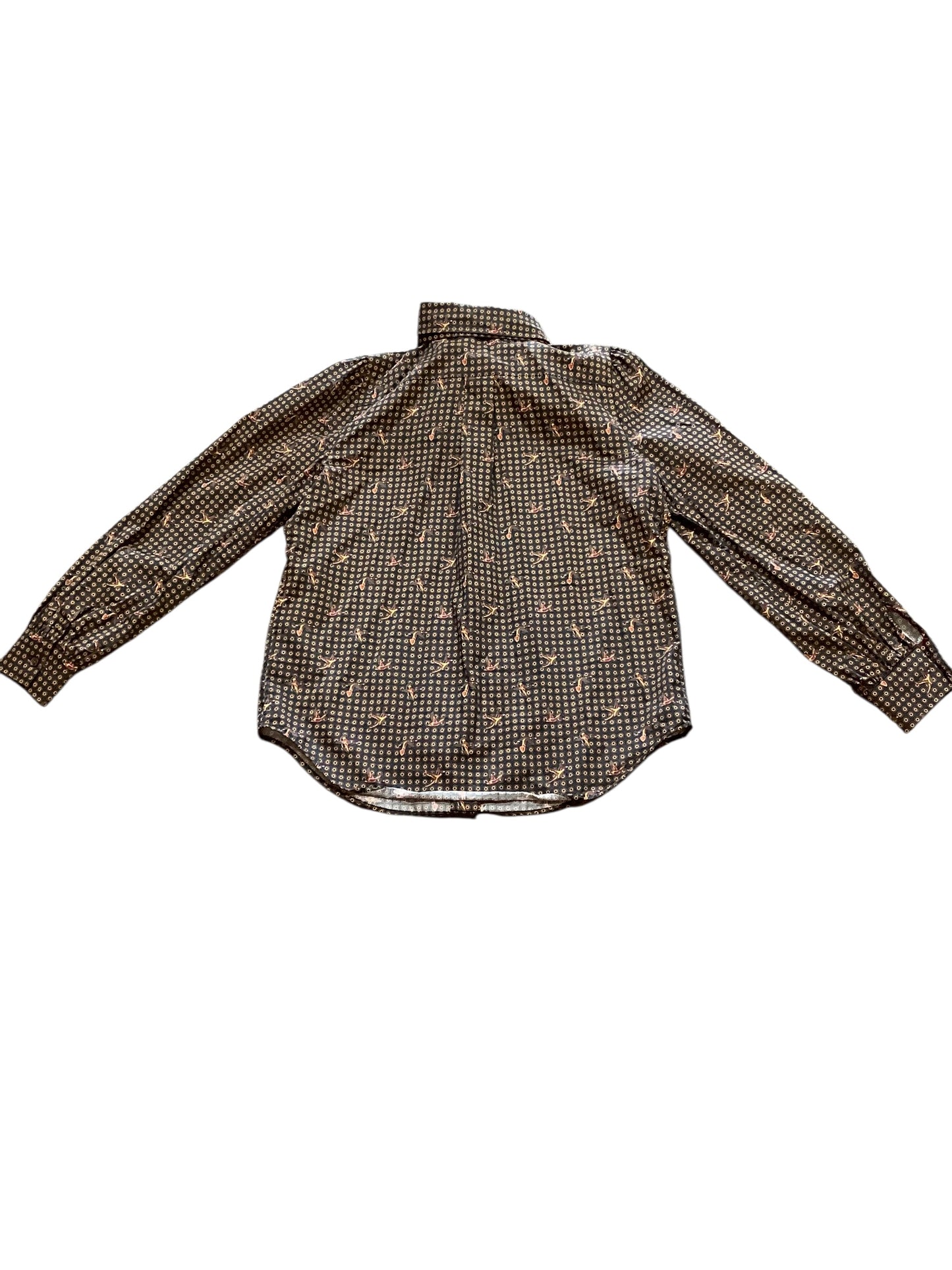 Blouse Long Sleeve By Brooks Brothers In Navy, Size: 10