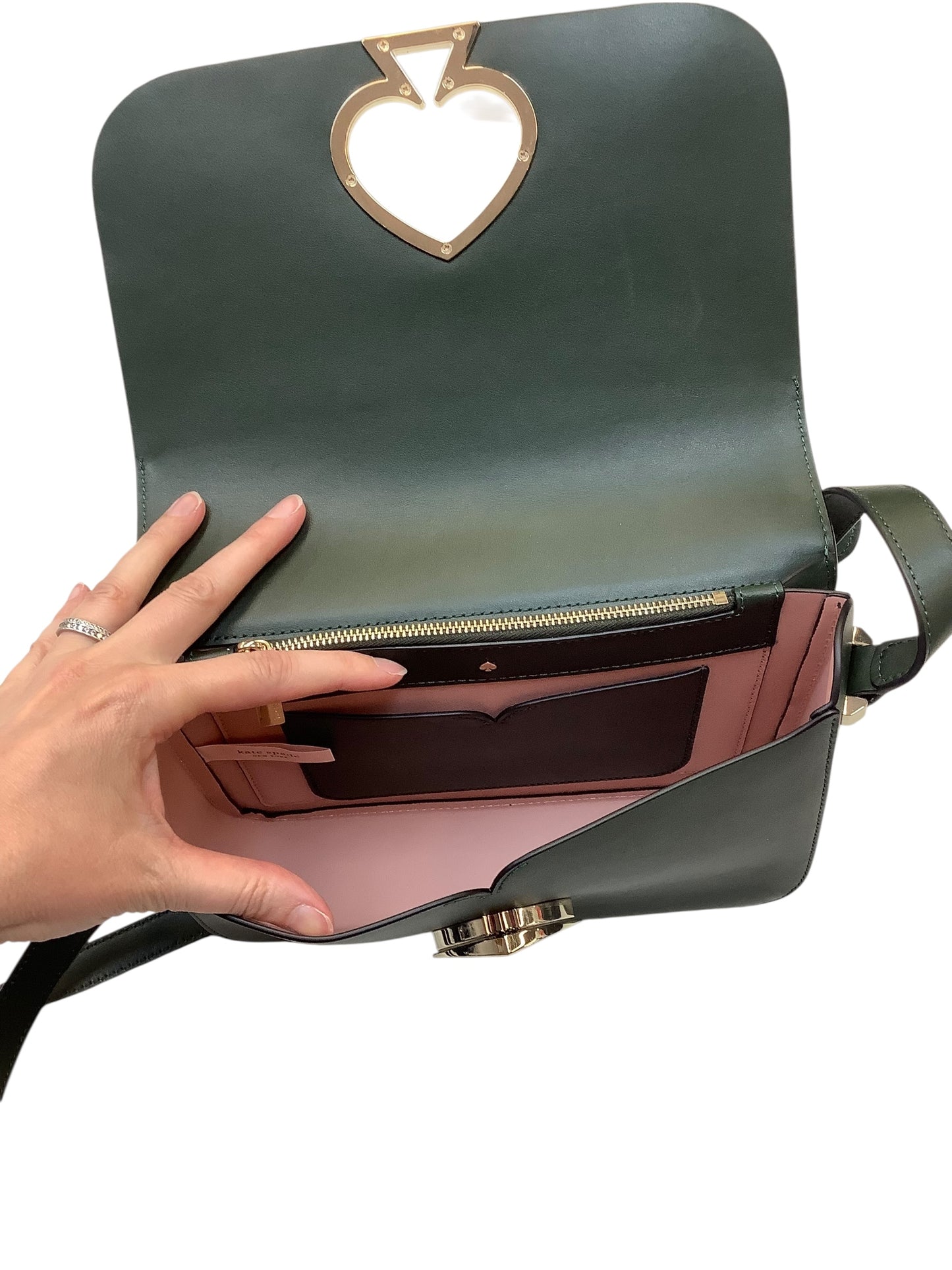 Crossbody Designer By Kate Spade In Green, Size:Medium
