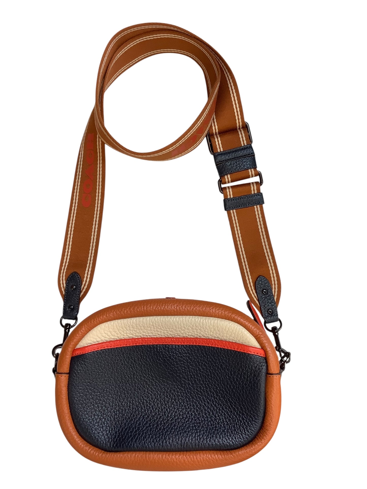 Crossbody Designer By Coach In Orange, Size:Medium