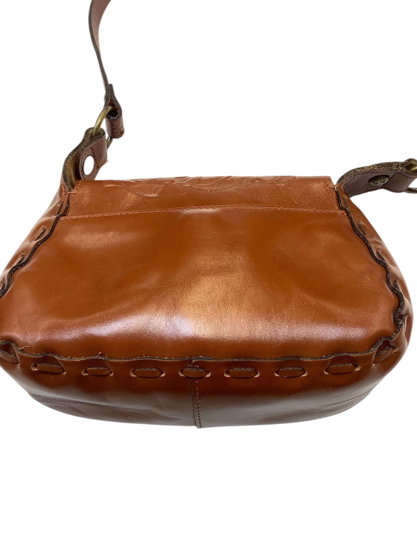 Crossbody Designer By Patricia Nash In Tan, Size:Medium