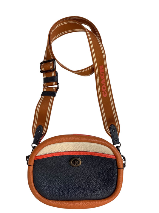 Crossbody Designer By Coach In Orange, Size:Medium