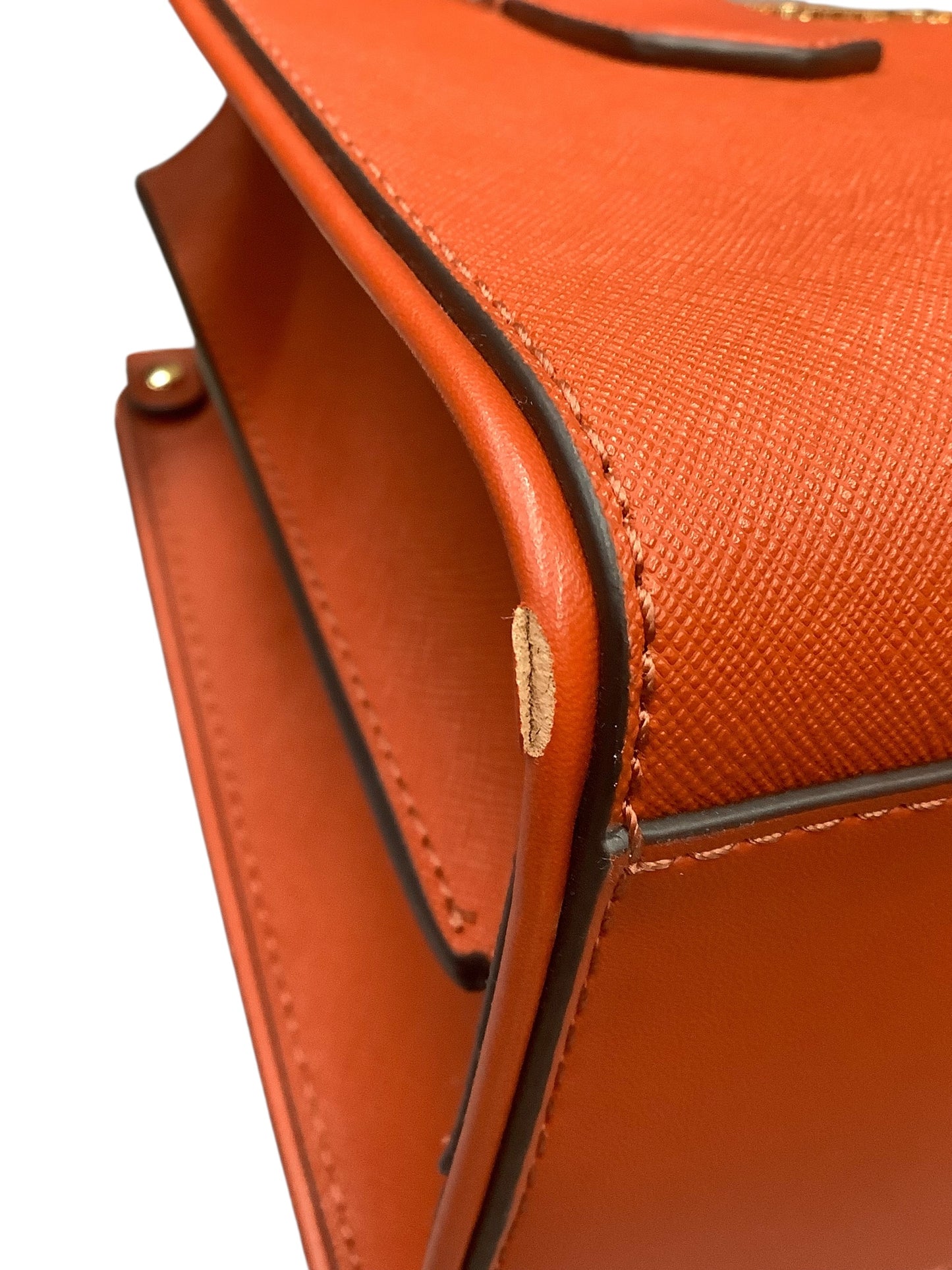 Handbag Designer By Michael Kors In Orange, Size:Medium