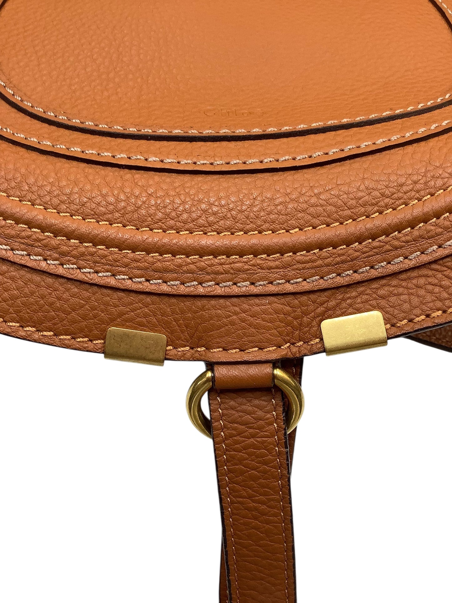 Crossbody Luxury Designer By Chloe In Brown, Size:Medium