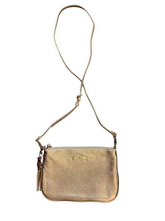 Crossbody Designer By Lilly Pulitzer In Gold, Size:Medium