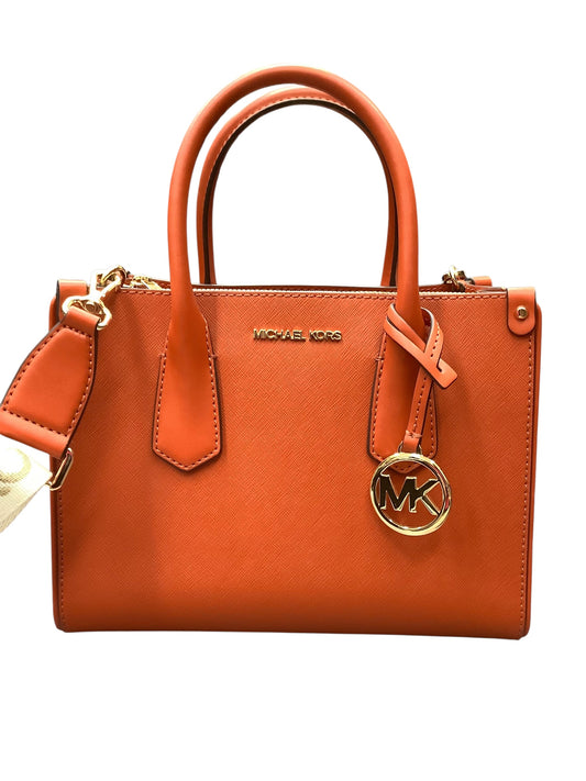 Handbag Designer By Michael Kors In Orange, Size:Medium