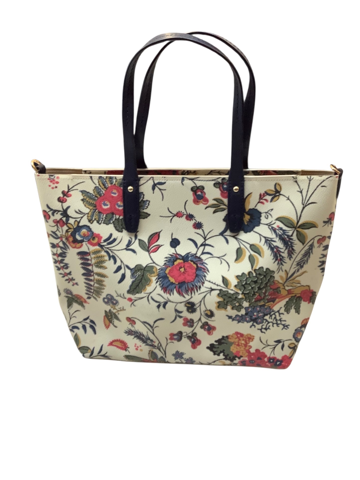Handbag Designer By Tory Burch In Floral Print, Size:Large, As is