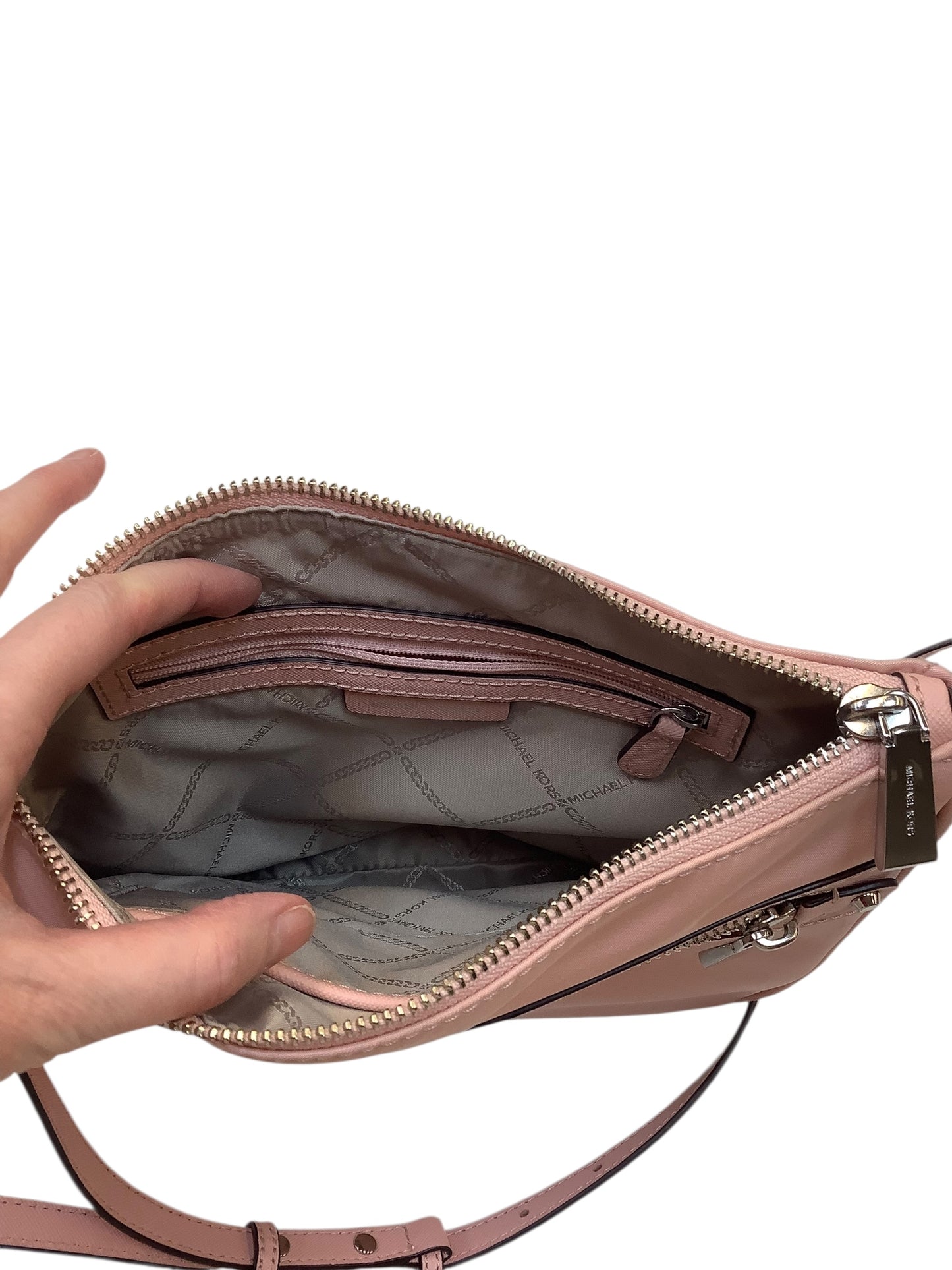 Crossbody Designer By Michael Kors Collection In Pink, Size:Medium