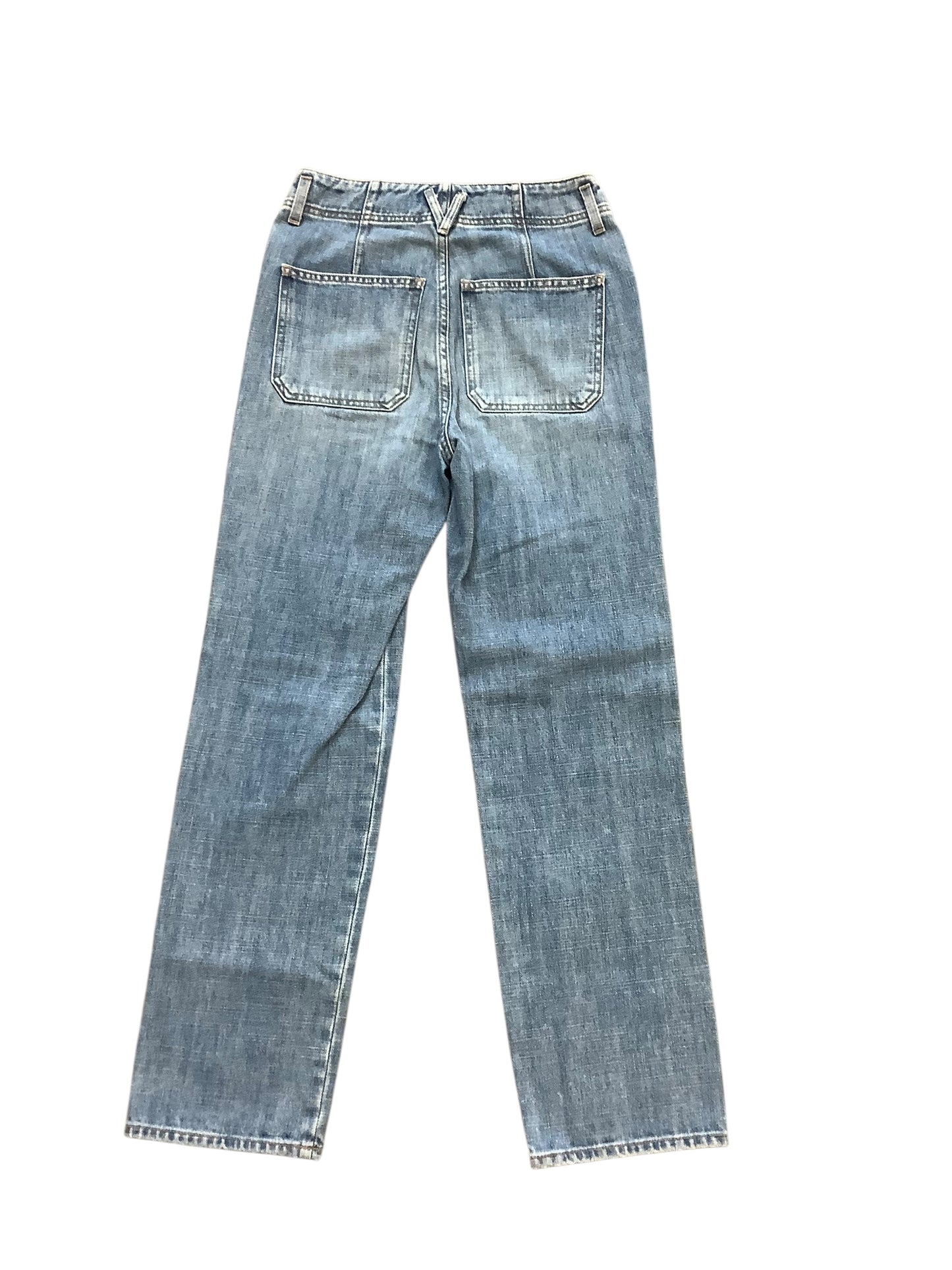 Jeans Straight By Veronica Beard In Blue Denim, Size:4