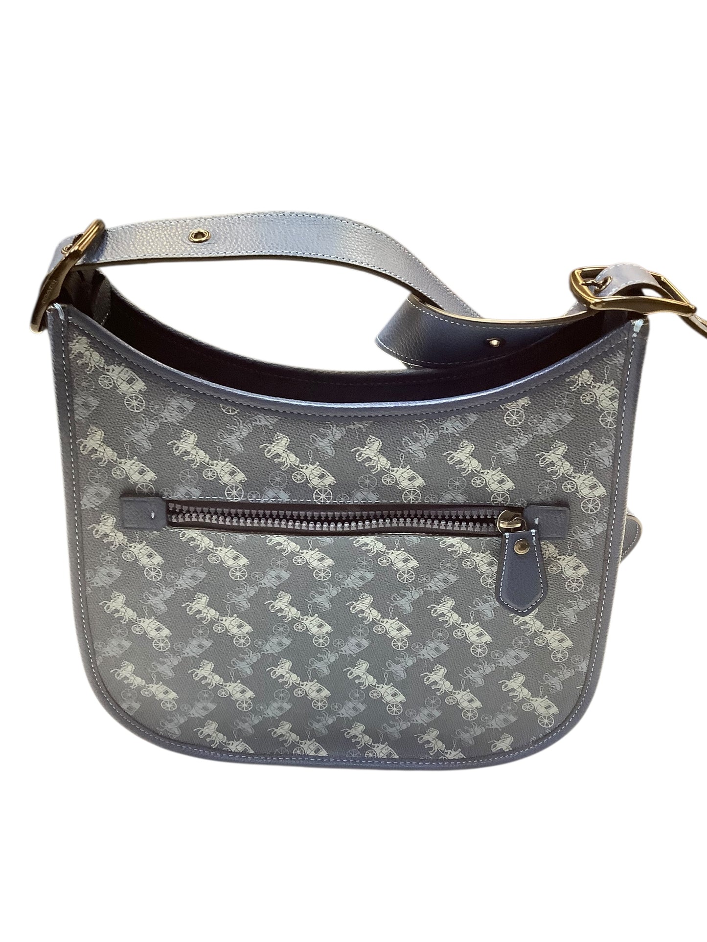 Handbag Designer By Coach In Blue, Size:Medium