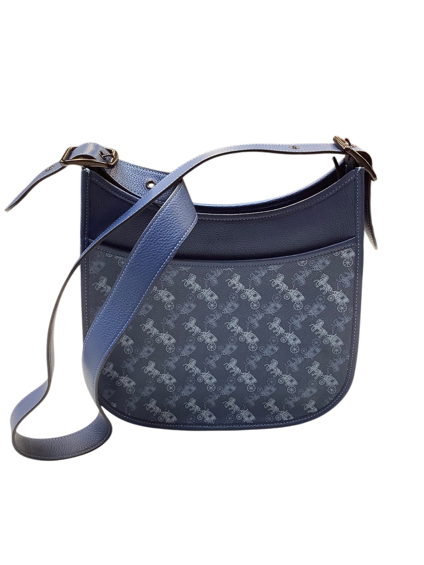 Handbag Designer By Coach In Blue, Size:Medium