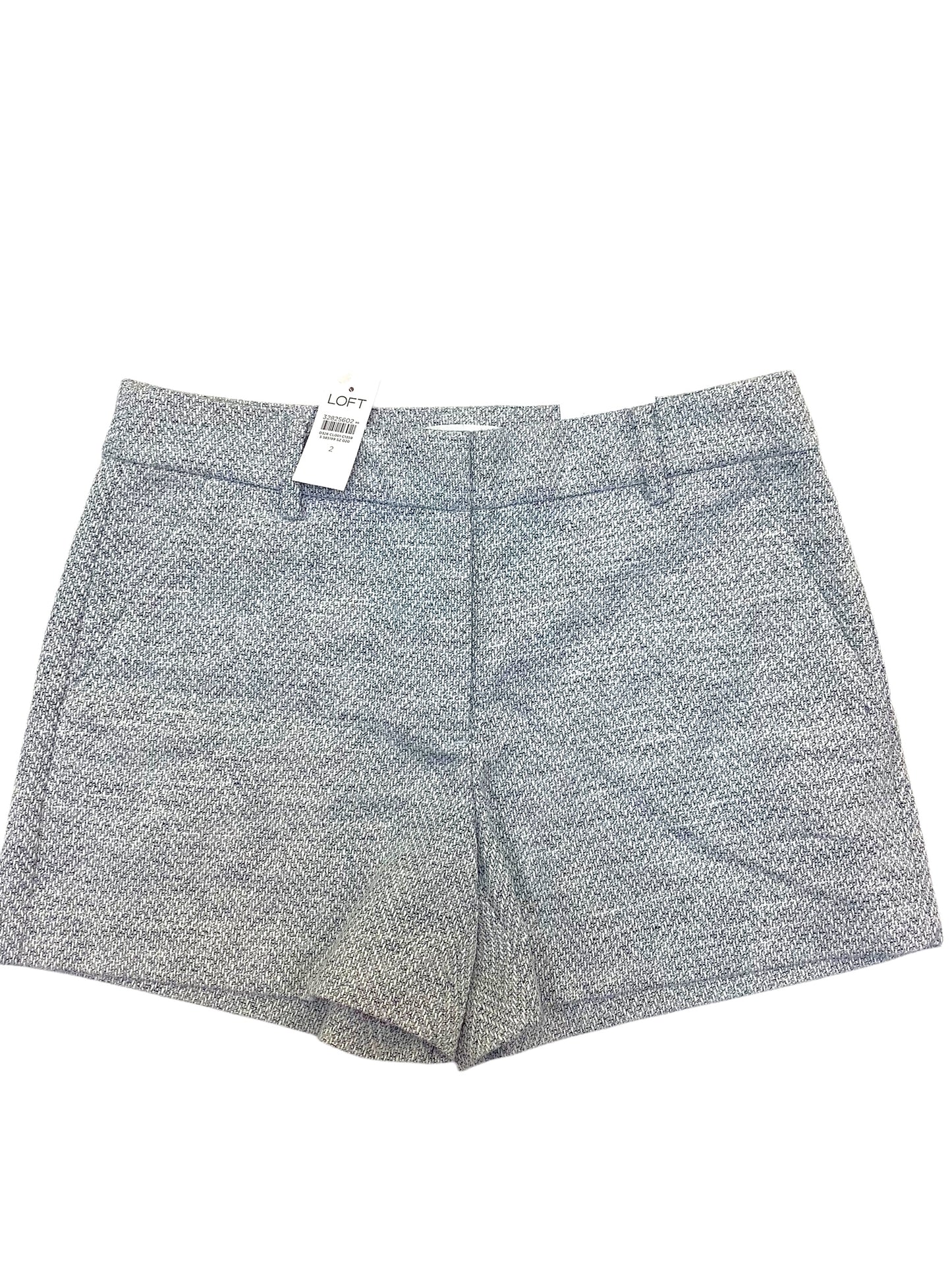 Blue & Grey Shorts Loft, Size 2